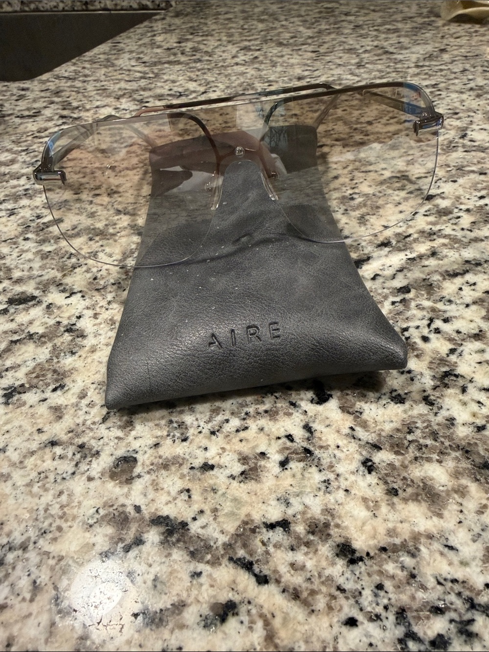 Clear Lens Shield Sunglasses -